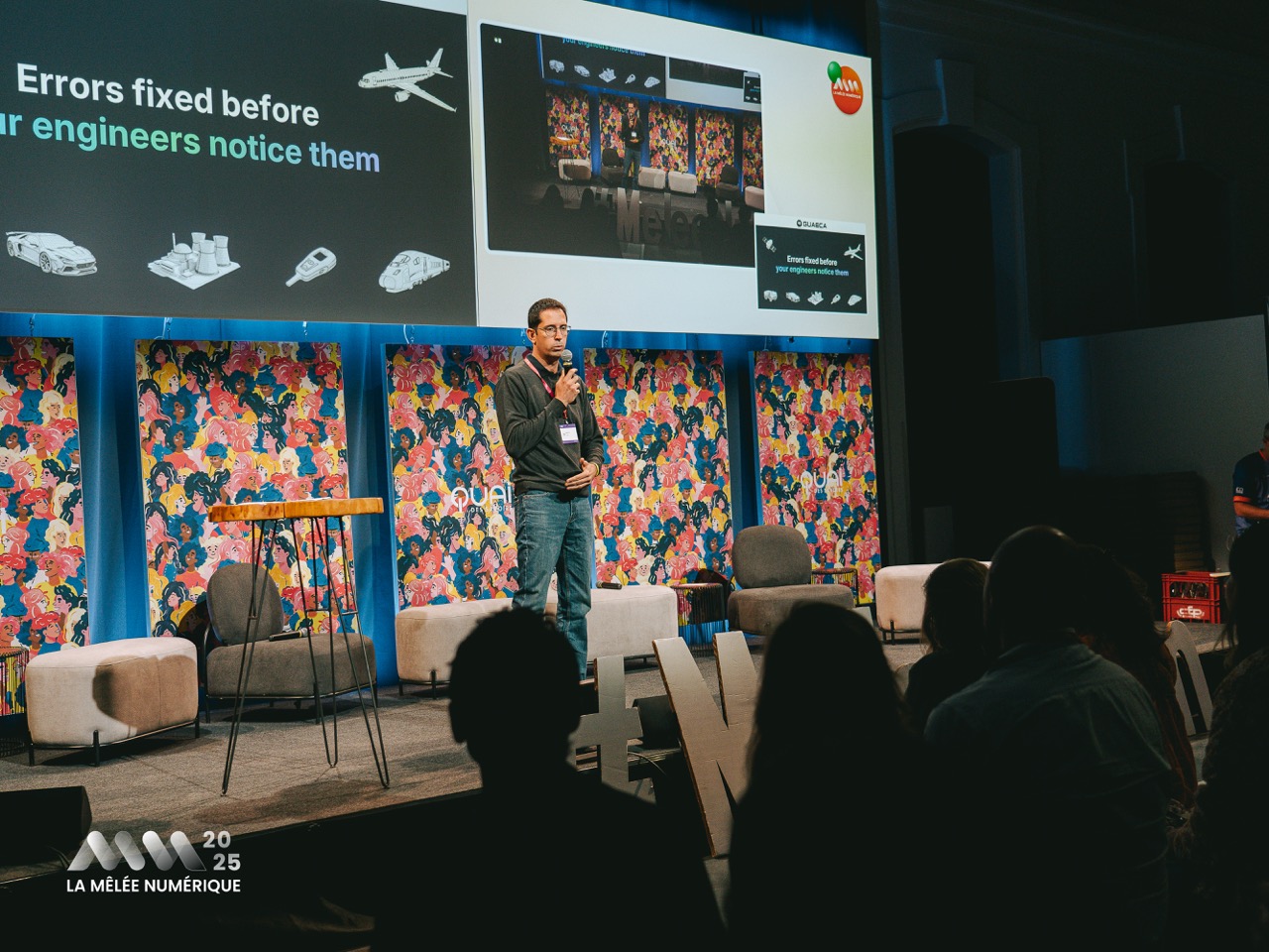 Eduardo presenting at Meet the Big - La Mêlée Numérique 2025